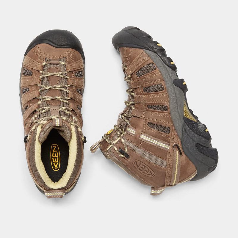 Keen ブーツ | キーンボヤジャーミッド トレッキング シューズ レディース ブラウン | 023147-EQX